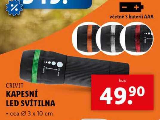 KAPESNÍ LED SVÍTILNA