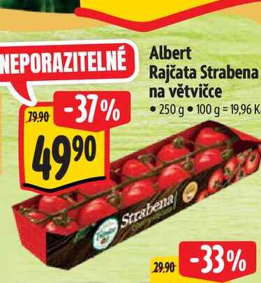   Albert Rajčata Strabena na větvičce 250 g  