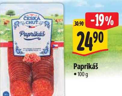 ČESKÁ CHUŤ Paprikáš 100 g