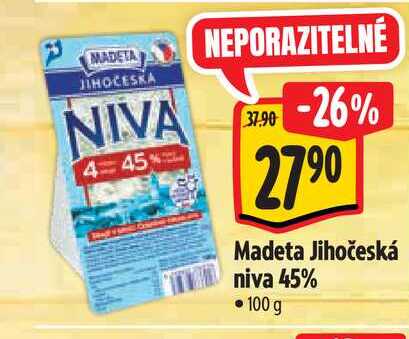   Madeta Jihočeská niva 45% 100 g 