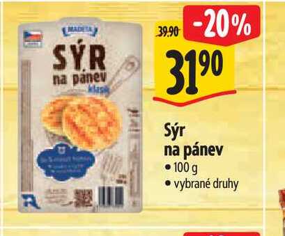   Sýr na pánev  100 g 
