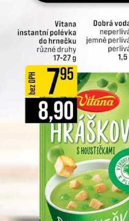 Vitana instantní polévka do hrnečku jemně perlivä různé druhy 17-27 g