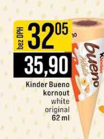 Kinder Bueno kornout white original 62 ml 