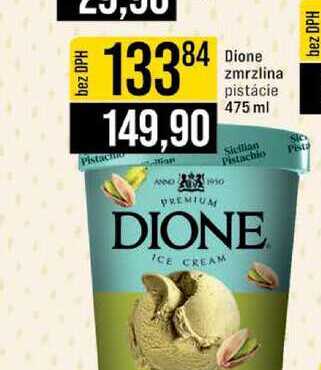 Dione zmrzlina pistácie 475 ml 