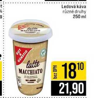 Ledová káva různé druhy 250 ml