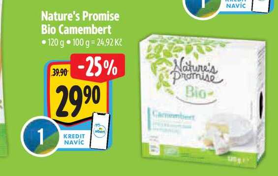 Nature's Promise Bio Camembert 120 g 