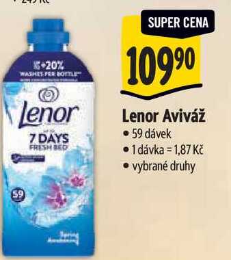   Lenor Aviváž  59 dávek  