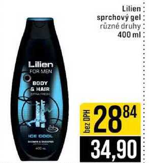 Lilien sprchový gel různé druhy 400 ml