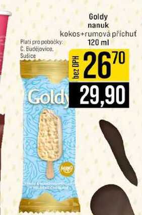 Goldy nanuk kokos+rumová příchuť 120 ml 