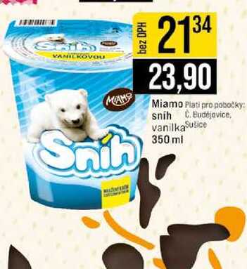 Miamo vanilka Sušice 350 ml 