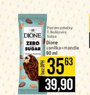 Dione vanilka+mandle 90 ml 