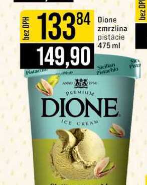 Dione zmrzlina pistácie 475 ml