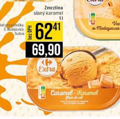 Zmrzlina slaný karamel 1l