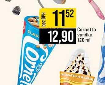 Cornetto vanilka 120 ml 