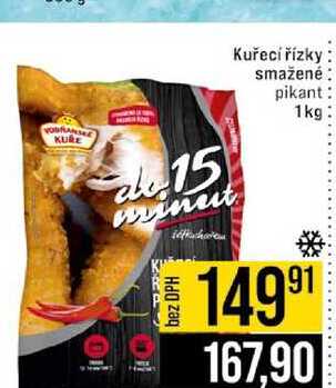 Kuřecí řízky smažené pikant 1kg