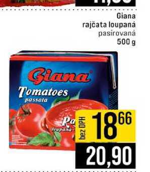 Giana rajčata loupaná pasirovaná 500 g 