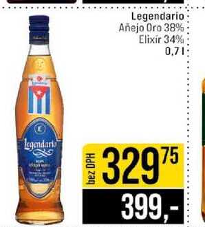 Legendario Añejo Oro 38% Elixir 34% 0,7l