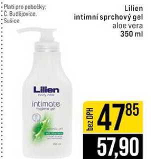 Lilien intimní sprchový gel aloe vera 350 ml 