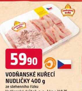 Vodňanské kuřecí nudličky 400g