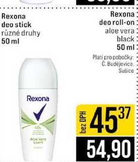 Rexona deo stick různé druhy 50 ml 