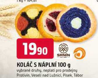 Koláč s náplní 100g 