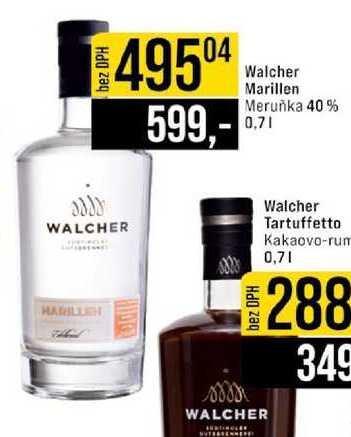 Walcher Marillen Meruňka 40 % 0,7l