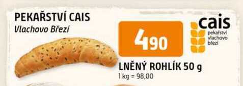 Lněný rohlík 50g