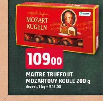 Maitre Truffout Mozartovy koule 200g