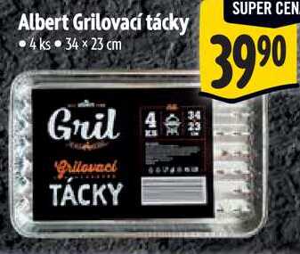 Albert Grilovací tácky, 4 ks