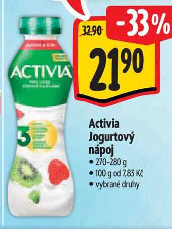 Activia Jogurtový nápoj, 270-280 g