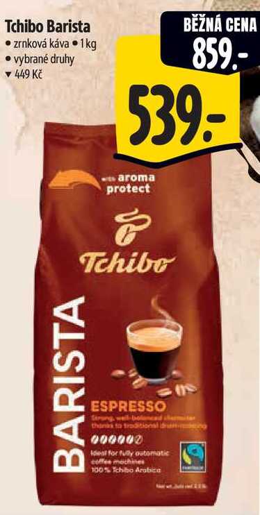 Tchibo Barista zrnková káva, 1 kg