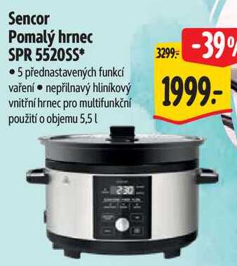 Sencor Pomalý hrnec SPR 5520SS* 