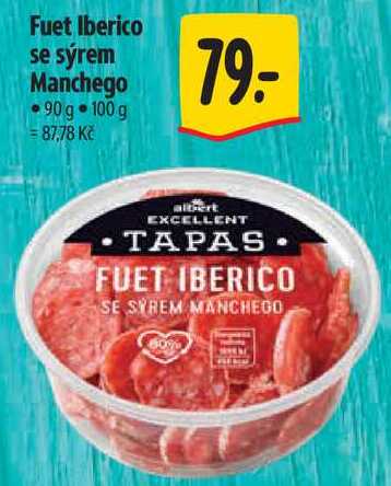 Fuet Iberico se sýrem Manchego, 90 g 