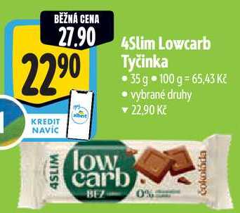 4Slim Lowcarb Tyčinka, 35 g