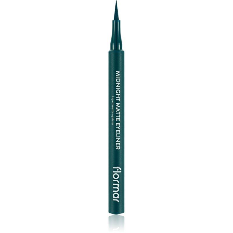 flormar Midnight Matte Eyeliner linka na oči ve fixu s matným efektem odstín 04 Green 1 ml