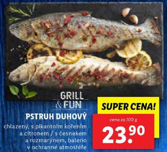 PSTRUH DUHOVÝ, cena za 100 g