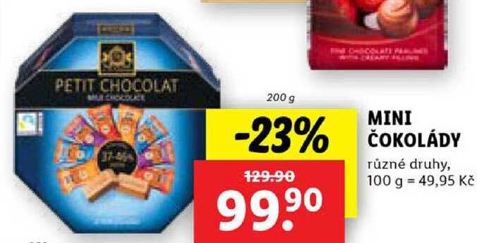 MINI ČOKOLÁDY, 200 g