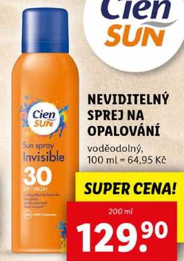 NEVIDITELNÝ SPREJ NA OPALOVÁNÍ, 200 ml