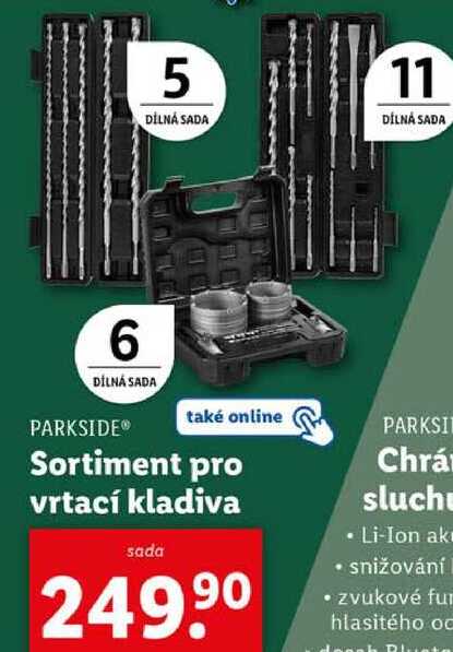 Sortiment pro vrtací kladiva 