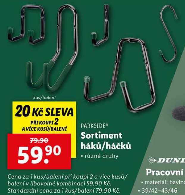 Sortiment háků/háčků 
