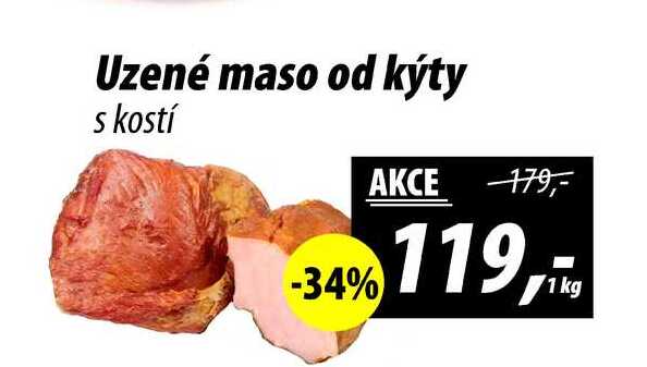 Uzené maso od kýty s kostí 1 kg