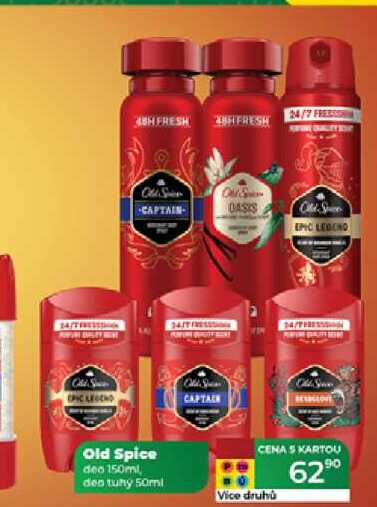 Old Spice deo 150ml, deo tuhý 50 ml