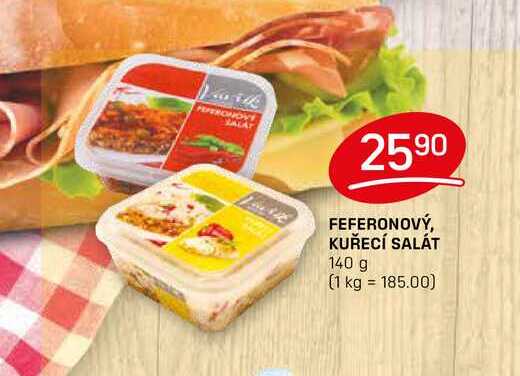 FEFERONOVÝ, KUŘECÍ SALÁT 140 g