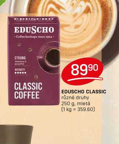 EDUSCHO CLASSIC různé druhy 250 g, mletá 