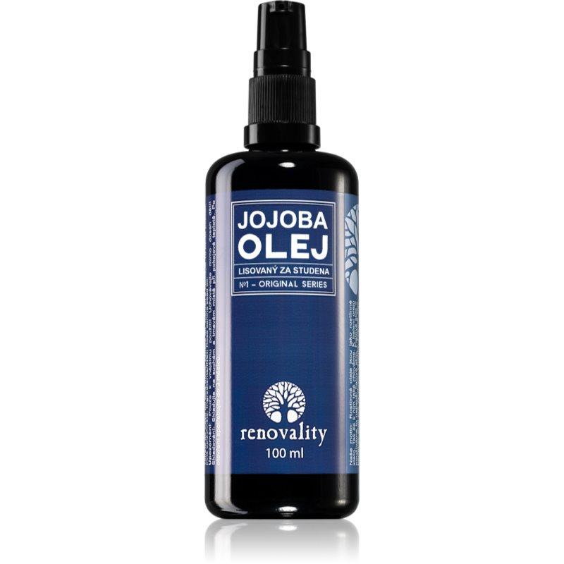 Renovality Original Series Jojoba olej lisovaný za studena pleťový olej pro suchou pleť 100 ml