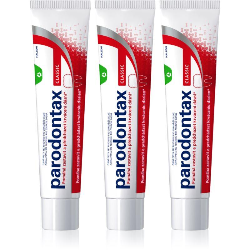 Parodontax Classic zubní pasta proti krvácení dásní bez fluoridu 3x75 ml