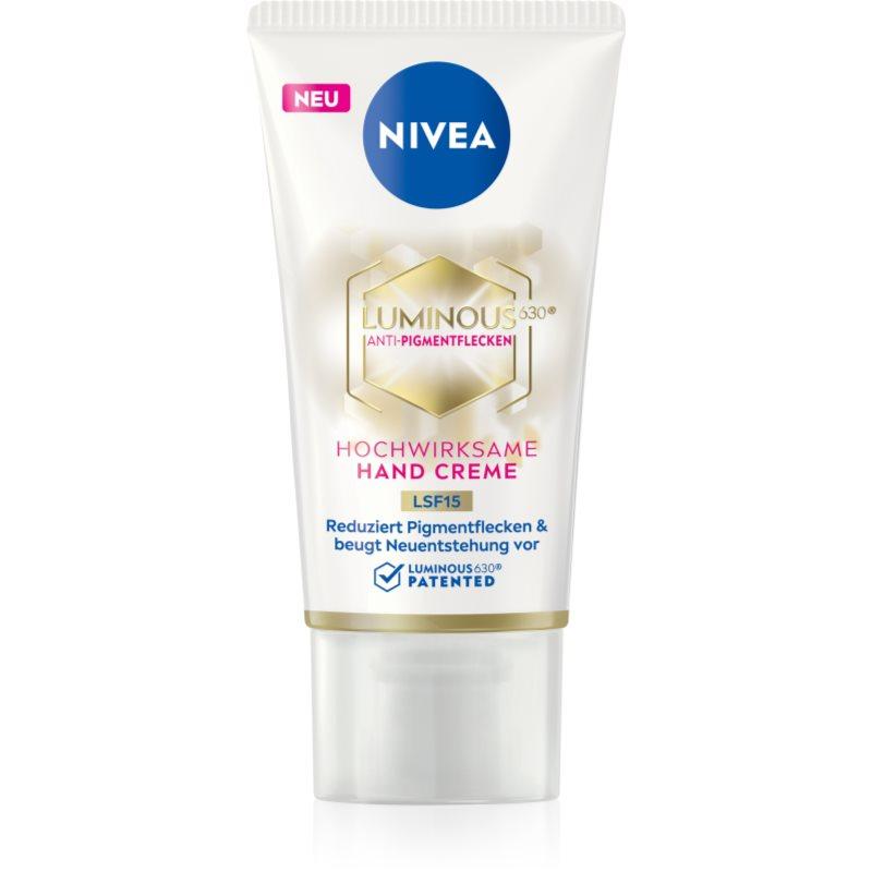 NIVEA Cellular Luminous 630 krém na ruce proti pigmentovým skvrnám SPF 15 50 ml