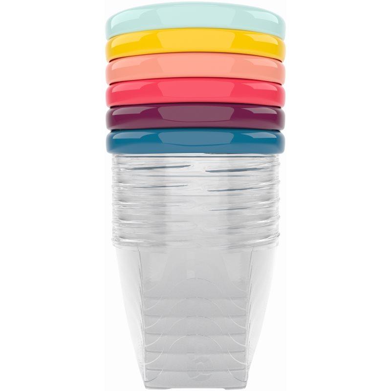 Babymoov Bowls Multicolor miska s víčkem 6x250 ml