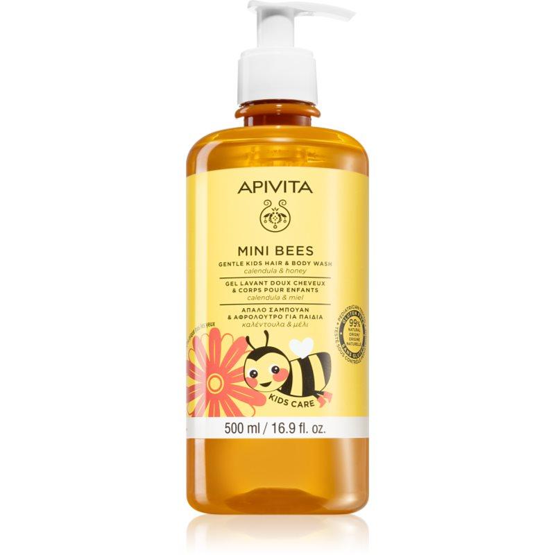 Apivita Mini Bees Gentle Kids Hair&Body wash Calendula&Honey mycí gel na tělo a vlasy 500 ml