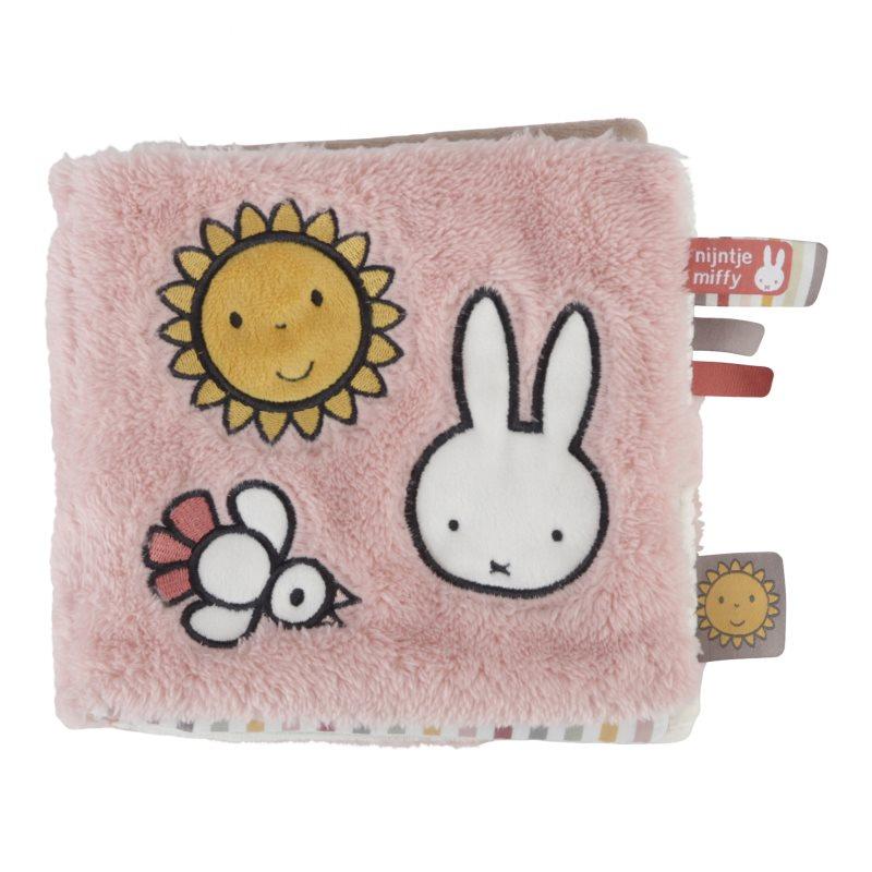 Little Dutch Activity Book Miffy Fluffy Pink kontrastní edukativní knížka 1 ks